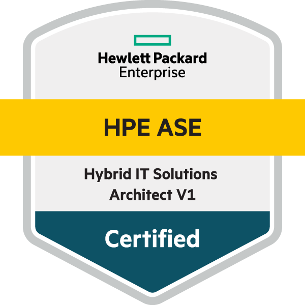 HPE ASE - Hybrid IT Solutions Architect V1 certification