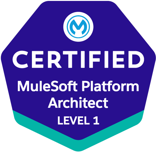 MuleSoft Certified Platform Architect - Level 1 certification